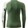imageHUGE SPORTS Mens Rash Guard Long Sleeves UPF 50 UV Sun Protection Quick Drying Splice Compression Swim ShirtsAborigines