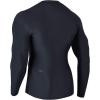 imageHUGE SPORTS Mens Rash Guard Long Sleeves UPF 50 UV Sun Protection Quick Drying Splice Compression Swim ShirtsBlack