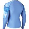 imageHUGE SPORTS Mens Rash Guard Long Sleeves UPF 50 UV Sun Protection Quick Drying Splice Compression Swim ShirtsOcean