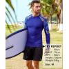 imageHUGE SPORTS Mens Rash Guard Long Sleeves UPF 50 UV Sun Protection Quick Drying Splice Compression Swim ShirtsTropical