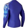 imageHUGE SPORTS Mens Rash Guard Long Sleeves UPF 50 UV Sun Protection Quick Drying Splice Compression Swim ShirtsTropical Style