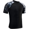imageHUGE SPORTS Mens Splice UV Sun Protection UPF 50 Skins Rash Guard Short SleevesBear