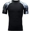imageHUGE SPORTS Mens Splice UV Sun Protection UPF 50 Skins Rash Guard Short SleevesBear