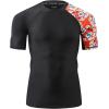 imageHUGE SPORTS Mens Splice UV Sun Protection UPF 50 Skins Rash Guard Short SleevesBee Together