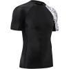 imageHUGE SPORTS Mens Splice UV Sun Protection UPF 50 Skins Rash Guard Short SleevesBlack Bear