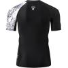 imageHUGE SPORTS Mens Splice UV Sun Protection UPF 50 Skins Rash Guard Short SleevesBlack Bear
