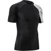 imageHUGE SPORTS Mens Splice UV Sun Protection UPF 50 Skins Rash Guard Short SleevesBlack Wolf