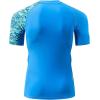 imageHUGE SPORTS Mens Splice UV Sun Protection UPF 50 Skins Rash Guard Short SleevesBlue Digital