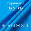 imageHUGE SPORTS Mens Splice UV Sun Protection UPF 50 Skins Rash Guard Short SleevesBlue Digital