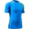 imageHUGE SPORTS Mens Splice UV Sun Protection UPF 50 Skins Rash Guard Short SleevesBlue Digital