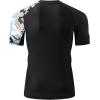 imageHUGE SPORTS Mens Splice UV Sun Protection UPF 50 Skins Rash Guard Short SleevesCamo Black