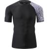 imageHUGE SPORTS Mens Splice UV Sun Protection UPF 50 Skins Rash Guard Short SleevesChapped