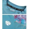 imageHUGE SPORTS Mens Splice UV Sun Protection UPF 50 Skins Rash Guard Short SleevesDream Blue