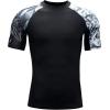 imageHUGE SPORTS Mens Splice UV Sun Protection UPF 50 Skins Rash Guard Short SleevesEagle