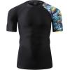 imageHUGE SPORTS Mens Splice UV Sun Protection UPF 50 Skins Rash Guard Short SleevesHeytoucan