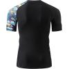 imageHUGE SPORTS Mens Splice UV Sun Protection UPF 50 Skins Rash Guard Short SleevesHeytoucan
