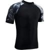 imageHUGE SPORTS Mens Splice UV Sun Protection UPF 50 Skins Rash Guard Short SleevesJaguar