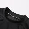 imageHUGE SPORTS Mens Splice UV Sun Protection UPF 50 Skins Rash Guard Short SleevesLogo Black
