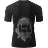 imageHUGE SPORTS Mens Splice UV Sun Protection UPF 50 Skins Rash Guard Short SleevesLogo Black
