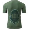 imageHUGE SPORTS Mens Splice UV Sun Protection UPF 50 Skins Rash Guard Short SleevesLogo Green