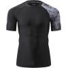 imageHUGE SPORTS Mens Splice UV Sun Protection UPF 50 Skins Rash Guard Short SleevesPiracy