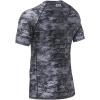 imageHUGE SPORTS Mens Splice UV Sun Protection UPF 50 Skins Rash Guard Short SleevesPixel Dark