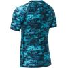 imageHUGE SPORTS Mens Splice UV Sun Protection UPF 50 Skins Rash Guard Short SleevesPixel Green
