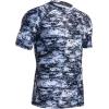 imageHUGE SPORTS Mens Splice UV Sun Protection UPF 50 Skins Rash Guard Short SleevesPixel Light