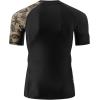imageHUGE SPORTS Mens Splice UV Sun Protection UPF 50 Skins Rash Guard Short SleevesSea Forest