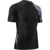 imageHUGE SPORTS Mens Splice UV Sun Protection UPF 50 Skins Rash Guard Short SleevesSnake Scale