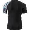 imageHUGE SPORTS Mens Splice UV Sun Protection UPF 50 Skins Rash Guard Short SleevesSnake Scale
