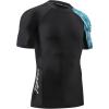 imageHUGE SPORTS Mens Splice UV Sun Protection UPF 50 Skins Rash Guard Short SleevesZigzag