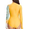 imageHUGE SPORTS Womens One Piece Swimsuits Long Sleeve Rash Guard Shirts Swim Bathing Suit with PaddingKing Kong