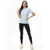 imageHUGE SPORTS Womens UPF 50 UV Protection Sun Shirts Short Sleeve Quick Dry Rash Guard Swim Gym Workout TopsLight Blue