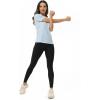 imageHUGE SPORTS Womens UPF 50 UV Protection Sun Shirts Short Sleeve Quick Dry Rash Guard Swim Gym Workout TopsLight Blue