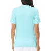 imageHUGE SPORTS Womens UPF 50 UV Protection Sun Shirts Short Sleeve Quick Dry Rash Guard Swim Gym Workout TopsLight Green