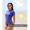 imageHUGE SPORTS Womens UPF 50 UV Protection Sun Shirts Short Sleeve Quick Dry Rash Guard Swim Gym Workout TopsNavy