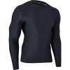 imageHUGE SPORTS Mens Rash Guard Long Sleeves UPF 50 UV Sun Protection Quick Drying Splice Compression Swim ShirtsBlack