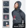 imageHUGE SPORTS Mens Long Sleeve Hoodie Shirts Thermal Athletic Hoodies for Winter SportsDark Grey