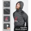 imageHUGE SPORTS Mens Long Sleeve Hoodie Shirts Thermal Athletic Hoodies for Winter SportsGrey