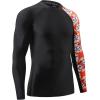 imageHUGE SPORTS Mens Rash Guard Long Sleeves UPF 50 UV Sun Protection Quick Drying Splice Compression Swim ShirtsBee Together