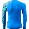 imageHUGE SPORTS Mens Rash Guard Long Sleeves UPF 50 UV Sun Protection Quick Drying Splice Compression Swim ShirtsBlue Digital