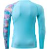 imageHUGE SPORTS Mens Rash Guard Long Sleeves UPF 50 UV Sun Protection Quick Drying Splice Compression Swim ShirtsDream Blue