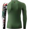 imageHUGE SPORTS Mens Rash Guard Long Sleeves UPF 50 UV Sun Protection Quick Drying Splice Compression Swim ShirtsGuanyu