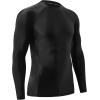 imageHUGE SPORTS Mens Rash Guard Long Sleeves UPF 50 UV Sun Protection Quick Drying Splice Compression Swim ShirtsLogo Black