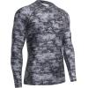 imageHUGE SPORTS Mens Rash Guard Long Sleeves UPF 50 UV Sun Protection Quick Drying Splice Compression Swim ShirtsPixel Dark