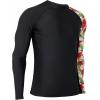 imageHUGE SPORTS Mens Rash Guard Long Sleeves UPF 50 UV Sun Protection Quick Drying Splice Compression Swim ShirtsTrochilus