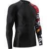 imageHUGE SPORTS Mens Rash Guard Long Sleeves UPF 50 UV Sun Protection Quick Drying Splice Compression Swim ShirtsWukong