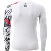 imageHUGE SPORTS Mens Rash Guard Long Sleeves UPF 50 UV Sun Protection Quick Drying Splice Compression Swim ShirtsZhaoyun