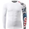 imageHUGE SPORTS Mens Rash Guard Long Sleeves UPF 50 UV Sun Protection Quick Drying Splice Compression Swim ShirtsZhaoyun
